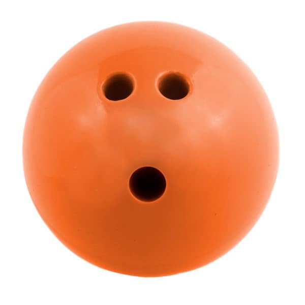 Champion Sports 3 lbs Plastic Rubberized Bowling Ball, Orange PB3 - main
